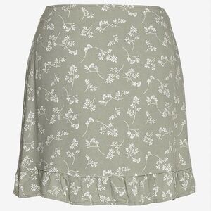 Abercrombie & Fitch Green Floral Mini Skirt